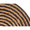 ESPARTO TABLE MAT BLACK FABRIC CENTER 35CM