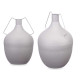 VASE ACIER BOUTEILLE GRIS PASTEL GRAND