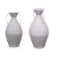 VASE ACIER JARRE GRIS PASTEL MOYEN GRAND