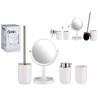 SET 4 PEZZI ARTICOLI DA BAGNO BIANCO