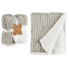 LIGHT GREY CORDUROY BLANKET