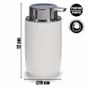 SET 4 PEZZI ARTICOLI DA BAGNO BIANCO