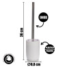4 PIECES SET WHITE BATHROOM ITEMS