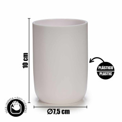 SET 4 PEZZI ARTICOLI DA BAGNO BIANCO