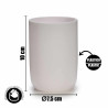 SET 4 PEZZI ARTICOLI DA BAGNO BIANCO