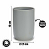 SET 4 PIECES ARTICLES DE BAIN GRIS