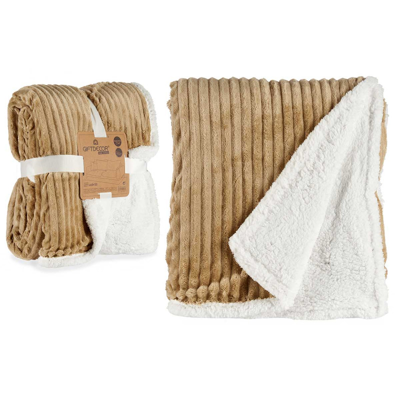 CAMEL CORDUROY BLANKET