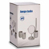 SET 4 PIECES ARTICLES DE BAIN GRIS