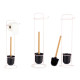 PORTE-ROULEAU MÉTAL BROSSE TOILETTE BAMBOU ROSE
