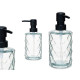 DISPENSER SAPONE TRASPARENTE DIAMANTE  410 ML