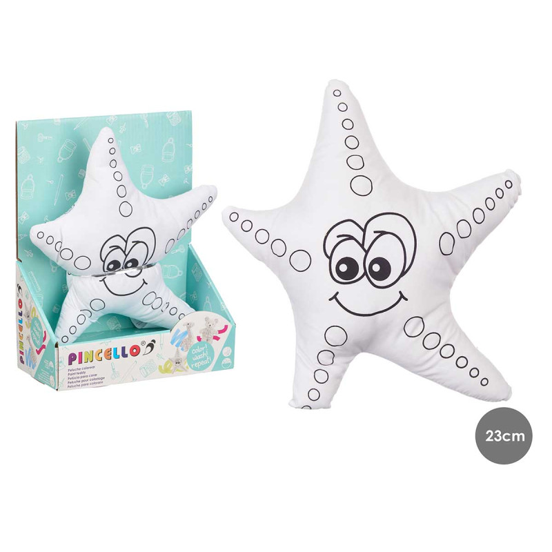 PELUCHE À COLORIER ÉTOILE DE MER 23CM