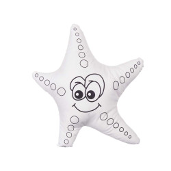 PELUCHE À COLORIER ÉTOILE DE MER 23CM