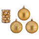 SET 30 PALLA PVC 6CM ORO 