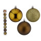 SET 8 BOULE PVC 7CM VERT OLIVE 