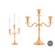 CANDELABRO 3 VELAS DOURADO 28CM