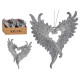 DECORATION ARBRE NOEL PET AILES ARGENTE