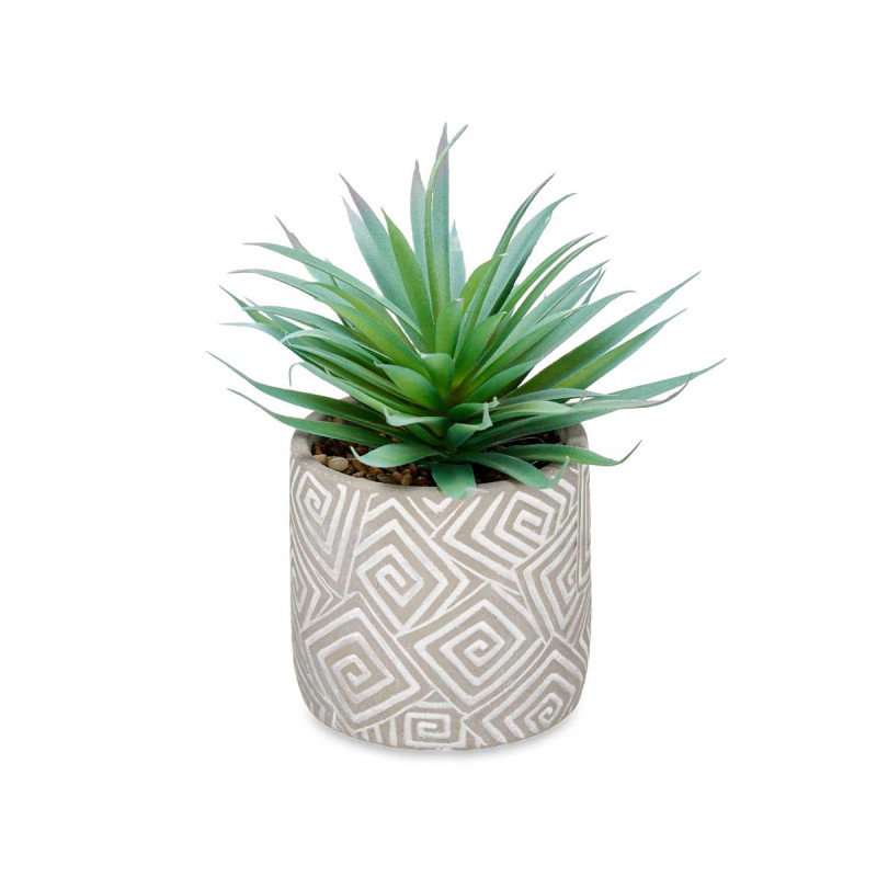 PLANT LEAF TIP IN GREY POT