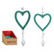 ADDOBBO ALBERO NATALE CUORE VERDE MENTA