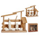 NASCITA IN LEGNO CON 5 FIGURE E INGRESSO
