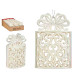 DECORATION ARBRE NOEL BOITE CADEAU NACRE 