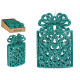 DECORATION ARBRE NOEL BOITE CADEAU VERT MENTHE 