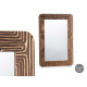 MIROIR 60 X 90 CM COURBES NATUREL 
