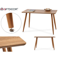 MESA COMEDOR EFECTO MADERA