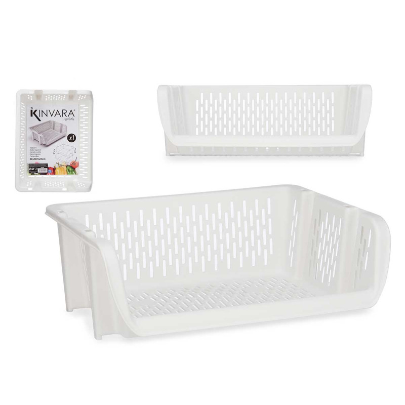 VERDULERO APILABLE BLANCO