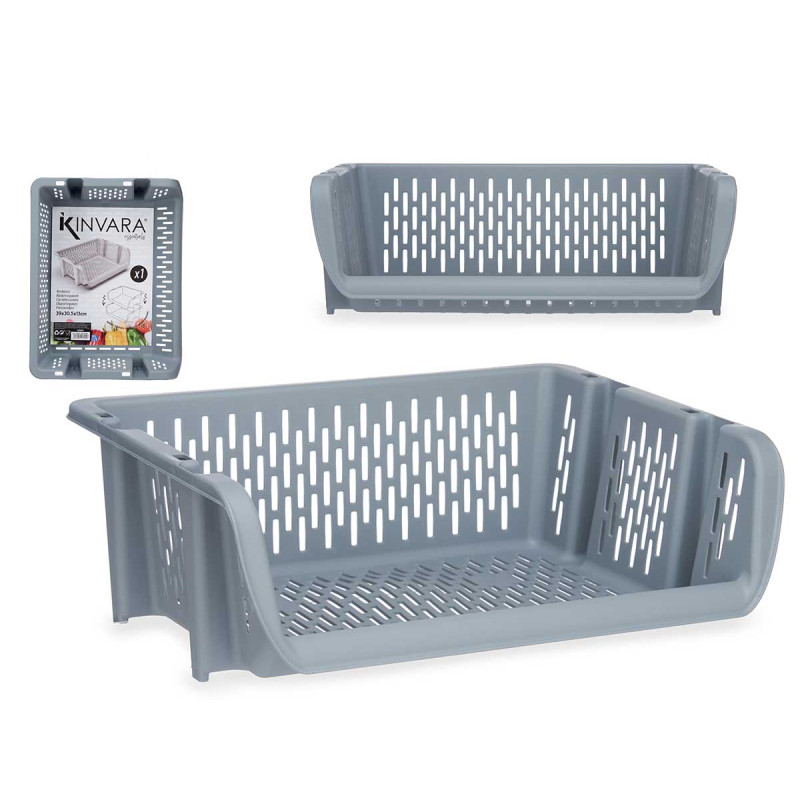 PORTAVERDURE IMPILABILE GRIGIO