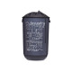40L PLASTIC LAUNDRY BASKET WITH FABRIC CLOSURE