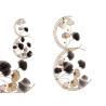PANNEAU HORIZONTAL ROND AVEC FLEURS 