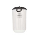40L PLASTIC LAUNDRY BASKET WITH FABRIC CLOSURE 