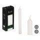 SET 6 LARGE WHITE CANDLES 15 CM 6 HOURS