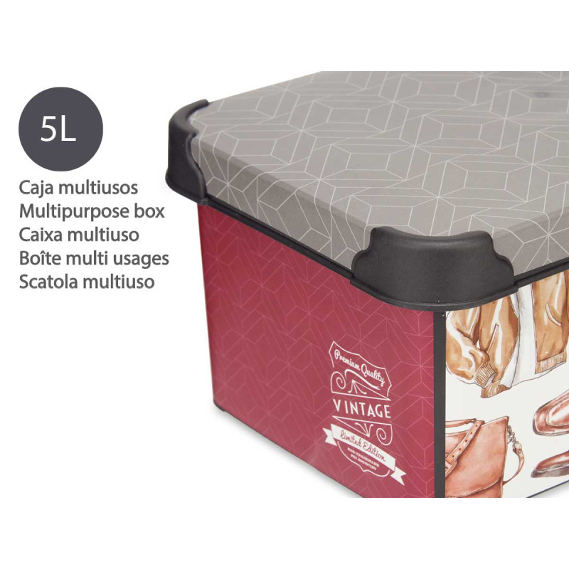 CAJA PLASTICO 5L VINTAGE