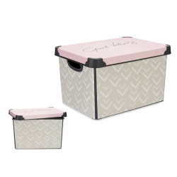 17L VIBES PLASTIC BOX WITH HANDLE