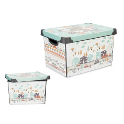 17L ROAD PLASTIC BOX WITH HANDLE