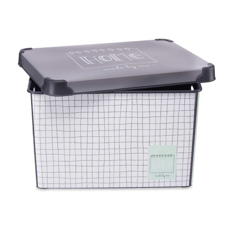CAIXA PLÁSTICO 22L HOME COM PEGA