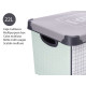 22L HOME PLASTIC BOX WITH HANDLE