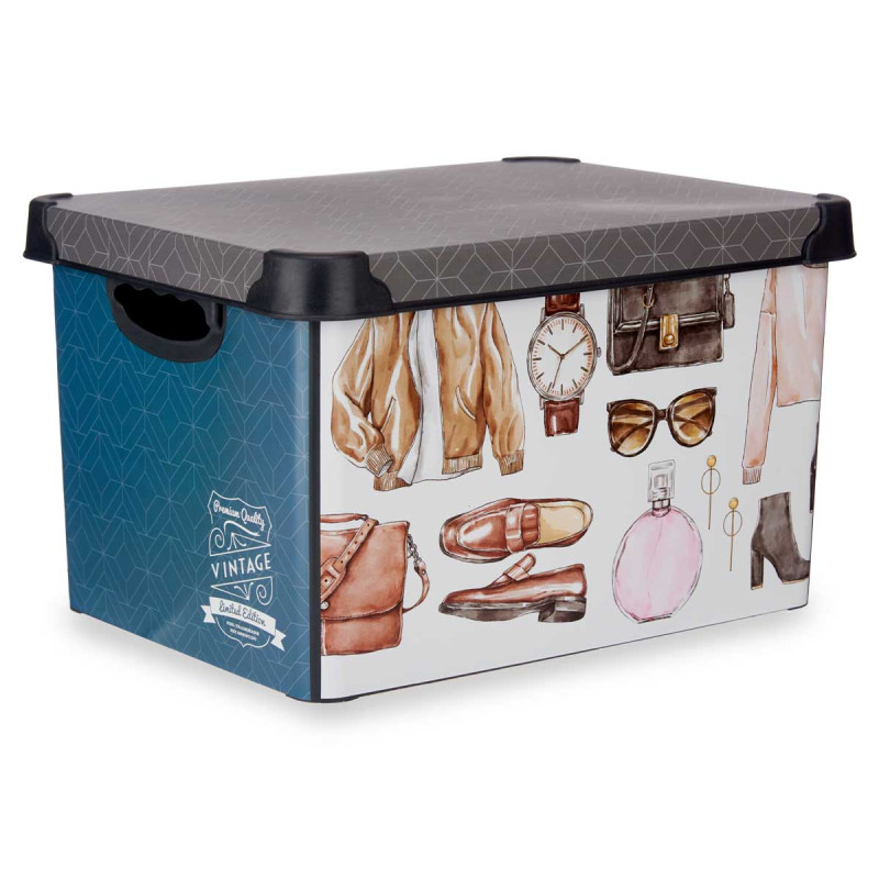 CAJA PLASTICO 22L VINTAGE CON ASA