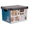 22L VINTAGE PLASTIC BOX WITH HANDLE