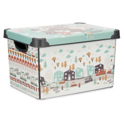 22L ROAD PLASTIC BOX WITH HANDLE