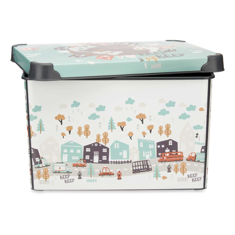 22L ROAD PLASTIC BOX WITH HANDLE