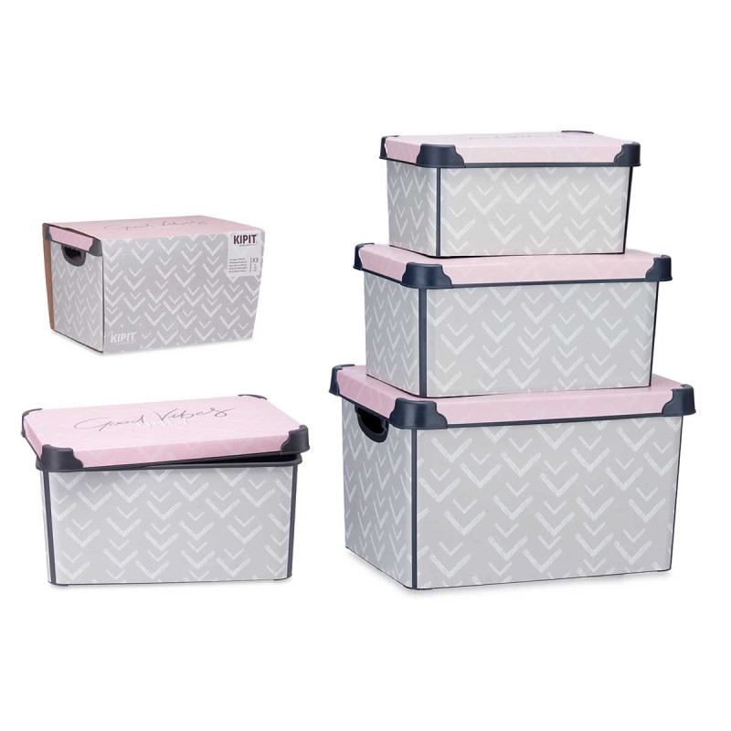 SET 3 PZS VIBES PLASTIC BOXES