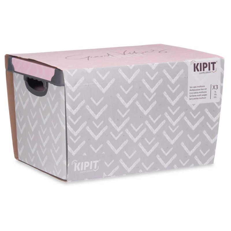 SET 3 PZS VIBES PLASTIC BOXES