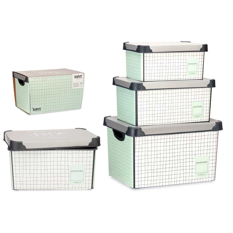 SET 3 PZS HOME PLASTIC BOXES