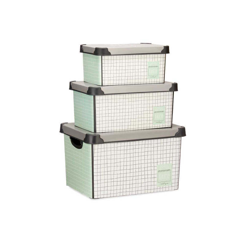 SET 3 PZS HOME PLASTIC BOXES