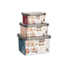 SET 3 PZS VINTAGE PLASTIC BOXES