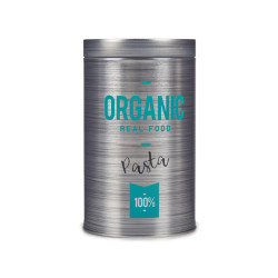 ROUND TIN PASTA ORGANIC CAN 