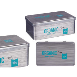POT FERBLANC RECTANGULAIRE ORGANIC THE 
