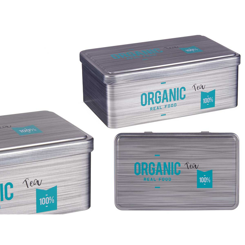 LATA RETANGULAR ORGANIC CHÁ 